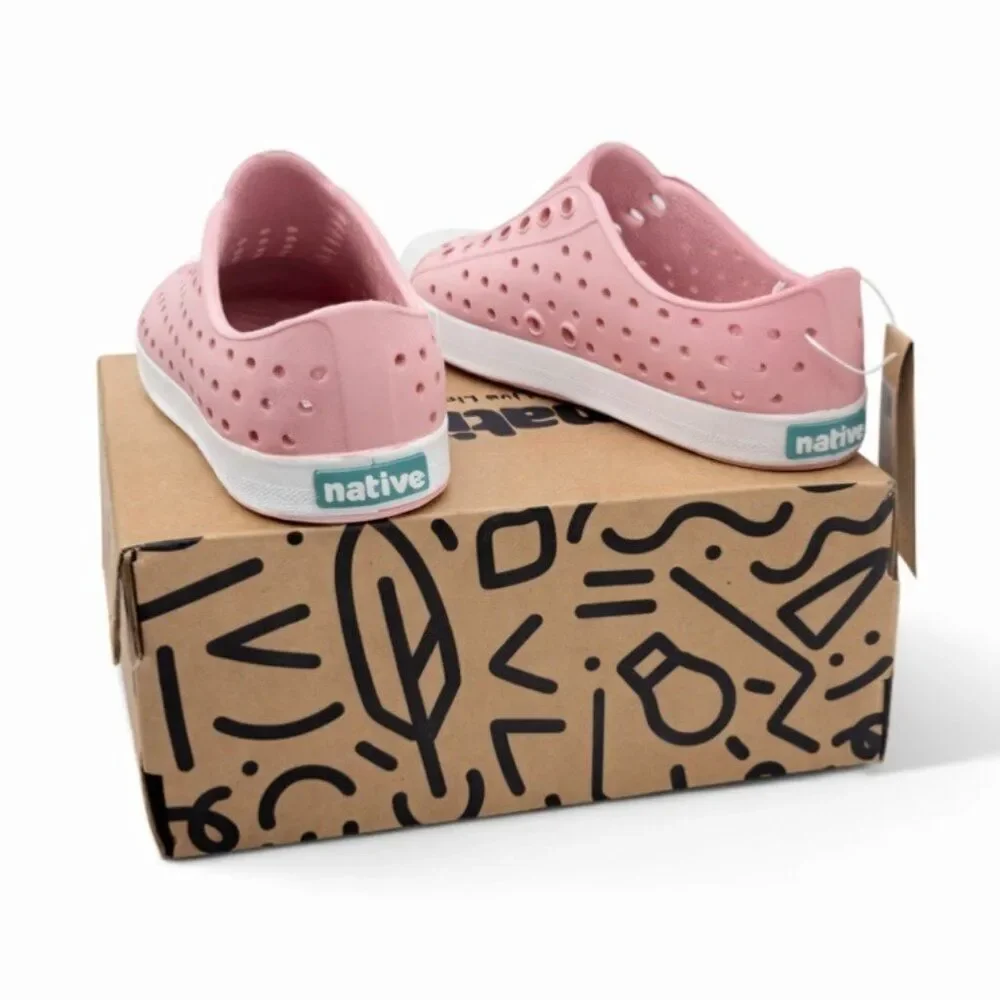 Native Jefferson Toddler Kids Slip-On Water Shoes Rose Pink C8 Lightweight